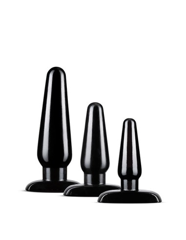 ANAL ADVENTURES BASIC PLUG KIT BLACK