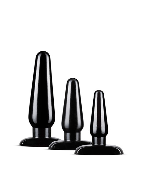 ANAL ADVENTURES BASIC PLUG KIT BLACK