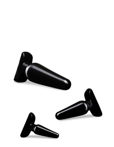 ANAL ADVENTURES BASIC PLUG KIT BLACK