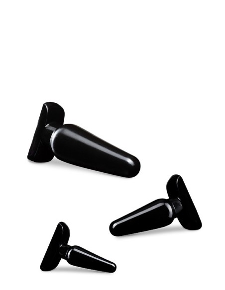 ANAL ADVENTURES BASIC PLUG KIT BLACK