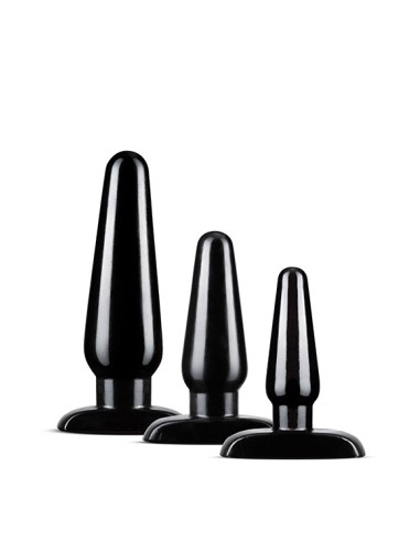 ANAL ADVENTURES BASIC PLUG KIT BLACK