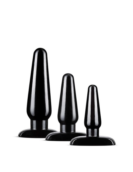 ANAL ADVENTURES BASIC PLUG KIT BLACK