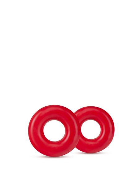 STAY HARD DONUT RINGS OVERSIZED RED