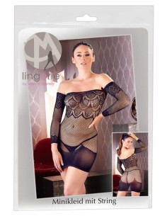 Mini Dress with Gauntlets S-L