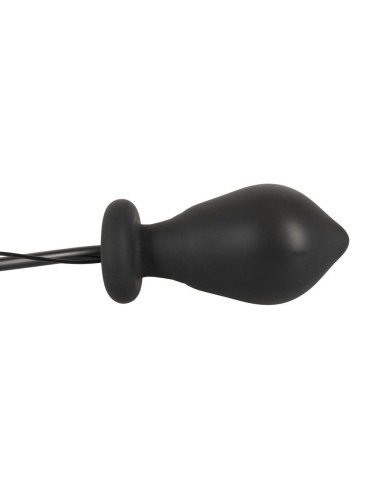 Inflatable vibrating butt plug