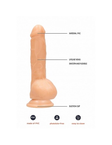 6.5 Inch Realistic Dildo - Flesh