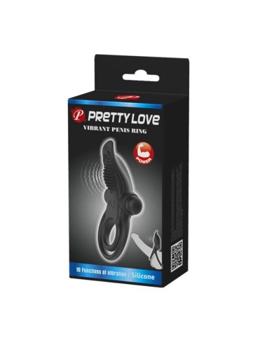 Pretty Love Vibrant Penis Ring Black