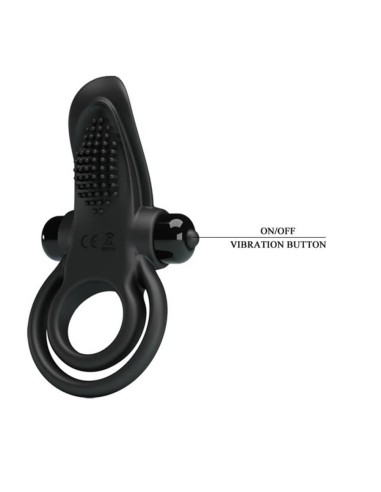 Pretty Love Vibrant Penis Ring Black