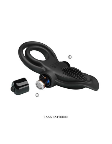 Pretty Love Vibrant Penis Ring Black