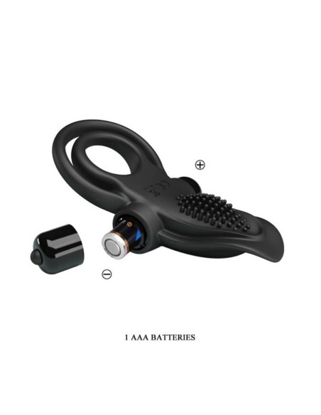 Pretty Love Vibrant Penis Ring Black