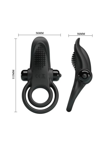 Pretty Love Vibrant Penis Ring Black