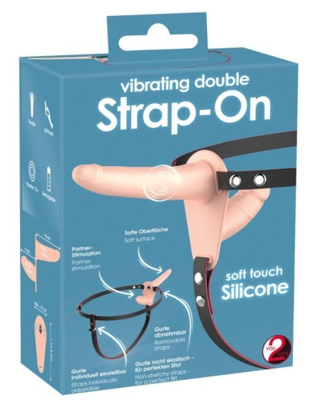 Vibrating Double Strap-On