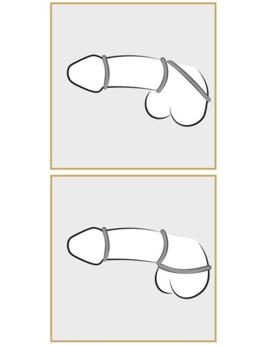 Metallic Silicone Cock ring se