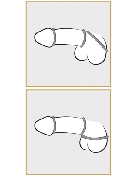 Metallic Silicone Cock ring se