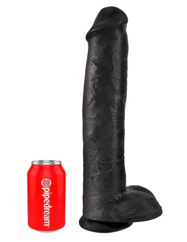 King Cock 15" Cock w Balls Dar