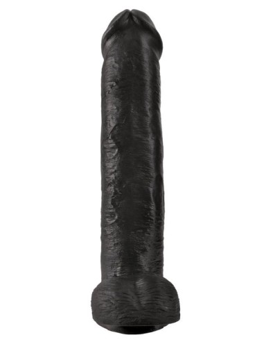 King Cock 15" Cock w Balls Dar