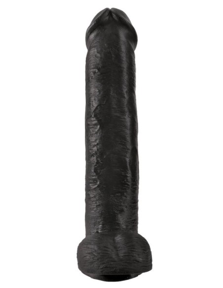 King Cock 15" Cock w Balls Dar