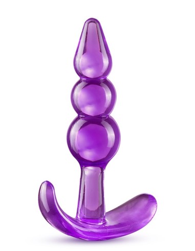 B YOURS TRIPLE BEAD ANAL PLUG PURPLE