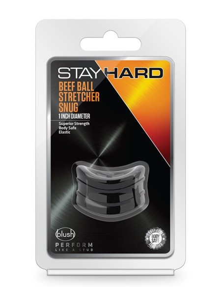 STAY HARD BEEF BALL STRETCHER SNUG BLACK