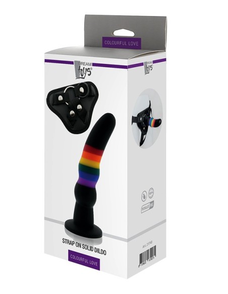 ESSENTIALS STRAP ON SOLID DILDO