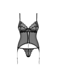 Contica corset & thong black 2