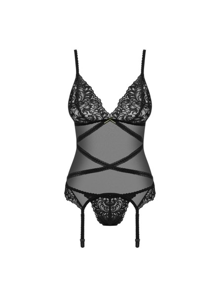 Bondea corset & thong black