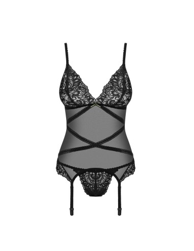 Bondea corset & thong black