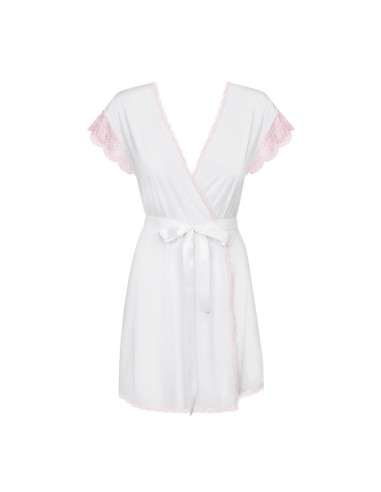 Girlly peignoir & thong white