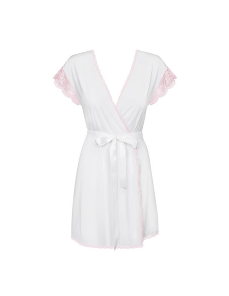 Girlly peignoir & thong white