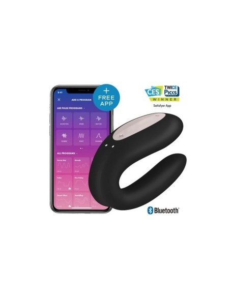 SATISFYER DOUBLE JOY BLACK