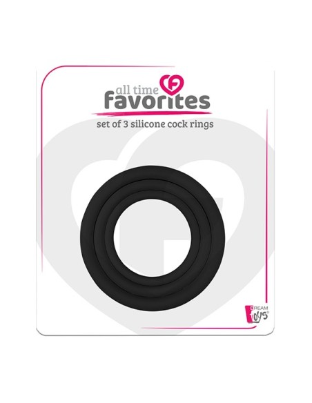 ALL TIME FAVORITES 3 SILICONE COCKRINGS