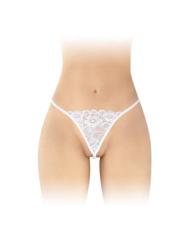 STRING BLANC ET PERLES VENUSINA FASHION