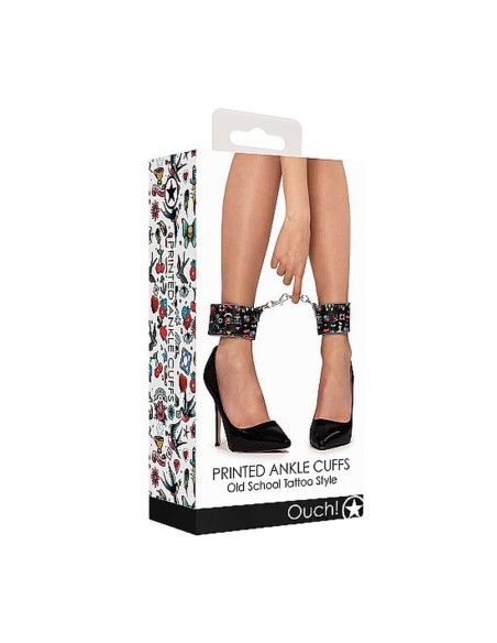 Printed Ankle Cuffs - Old School Tattoo