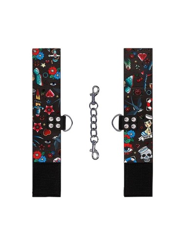 Printed Ankle Cuffs - Old School Tattoo