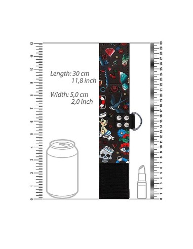 Printed Ankle Cuffs - Old School Tattoo