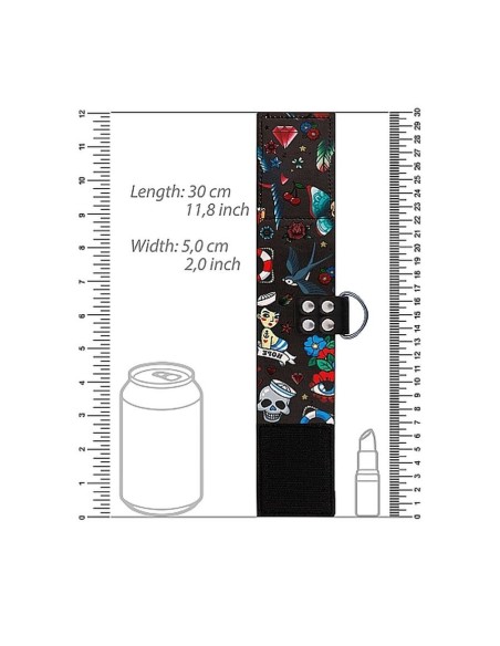 Printed Ankle Cuffs - Old School Tattoo