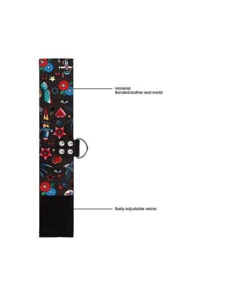 Printed Ankle Cuffs - Old School Tattoo