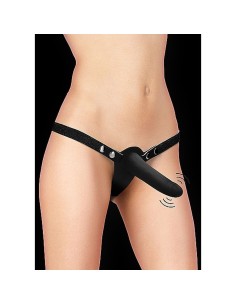 Vibrating Silicone Strap-On - Adjustabl