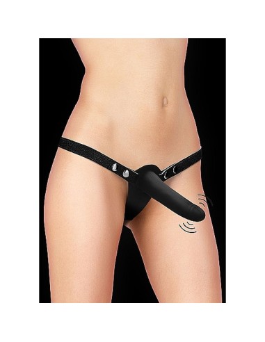 Vibrating Silicone Strap-On - Adjustabl