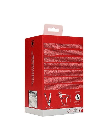 Vibrating Silicone Strap-On - Adjustabl