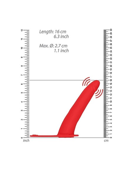 Vibrating Silicone Strap-On - Adjustabl