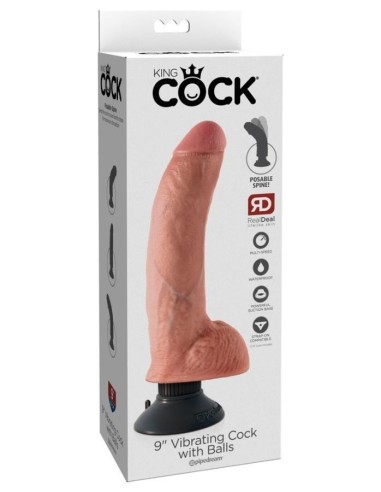 KC 9" Vibrating Cock with Ball
