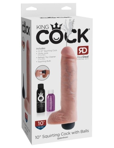 KC 10" Squirting Cock with Bal