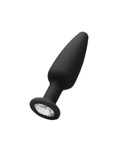 Cone-Shaped Diamond Butt Plug - Black