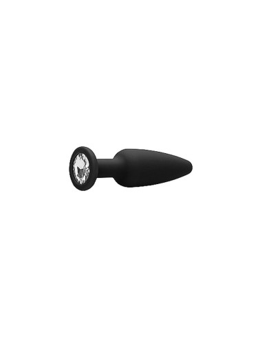 Cone-Shaped Diamond Butt Plug - Black