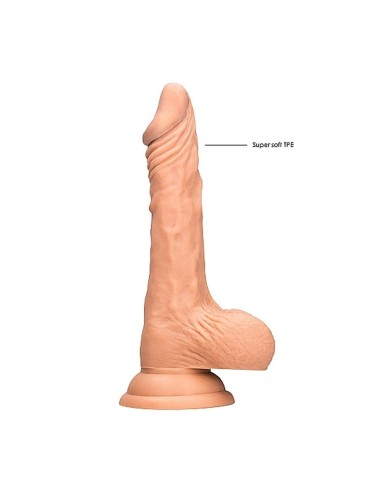 Realistic Dildo With Balls - 23 cm-Flesh