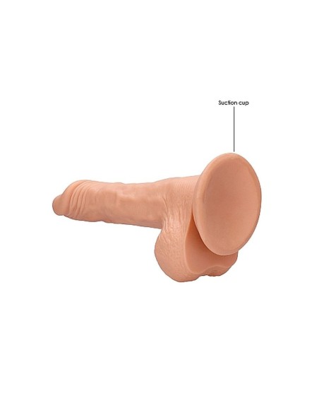 Realistic Dildo With Balls - 23 cm-Flesh