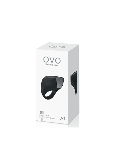 OVO A1 RECHARGEABLE RING BLACK/CHROME