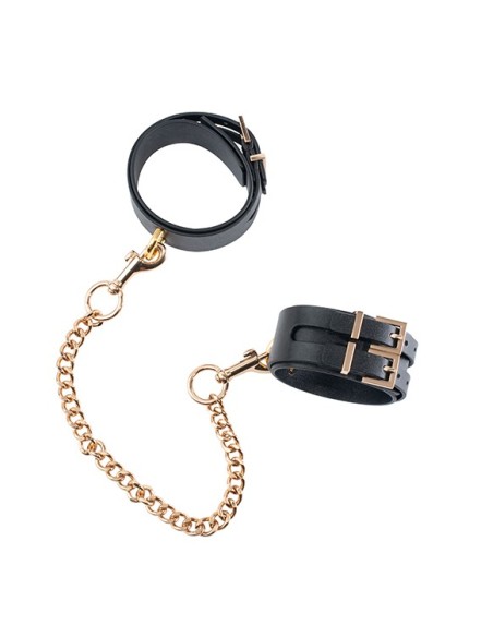 GP PREMIUM ANKLE CUFFS WITH CHAIN BLACK