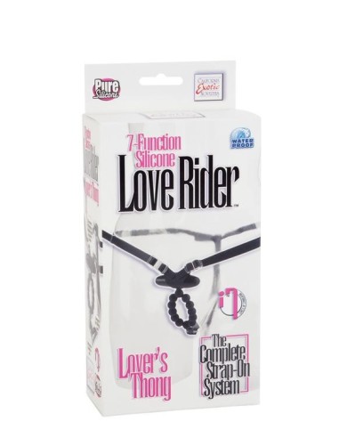 7 FUNCTION SILICONE LOVE RIDER THONG